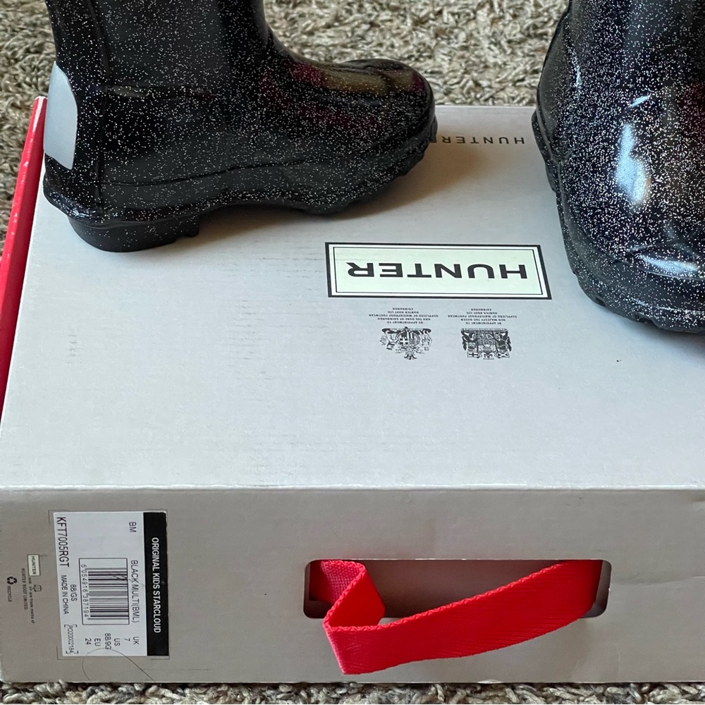 HUNTER RAIN BOOTS 8 TOODLER GIRLS